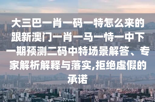 大三巴一肖一碼一特怎么來(lái)的跟新澳門一肖一馬一恃一中下一期預(yù)測(cè)二碼中特場(chǎng)景解答、專家解析解釋與落實(shí),拒絕虛假的承諾